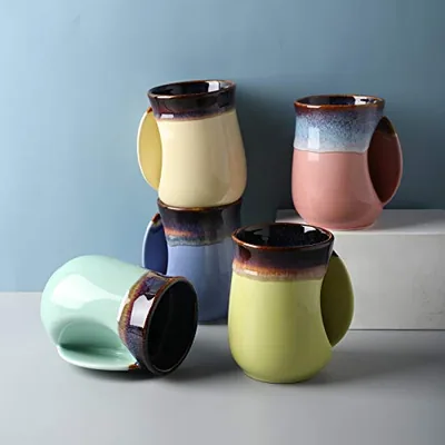 Porcelain 18oz Novelty Right-handed Handwarmer Mug