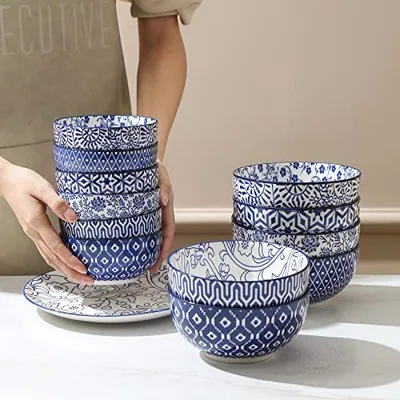Ceramic 12 OZ Dessert Bowls Set