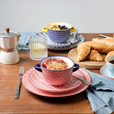 Ceramic Creme Brulee Ramekins 6 Oz + French Onion Soup Bowls 20 Oz: another photograph