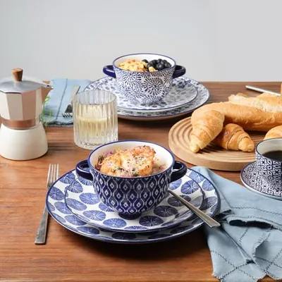 Ceramic Soup Bowls with Handles