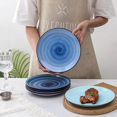Ceramic 10 inch Dinner Plates: another photograph