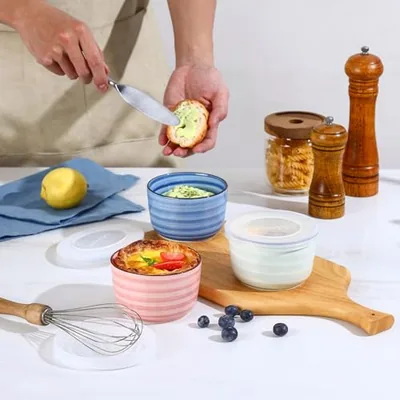 Ceramic Ramekins with Lids