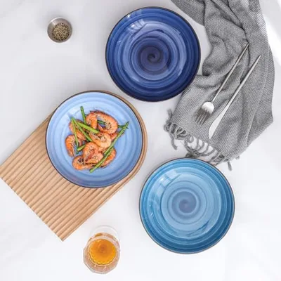 Ceramic Pasta Bowls Set 34 OZ