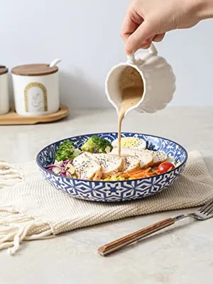 Porcelain 26 Ounce Pasta Bowls Set of 6