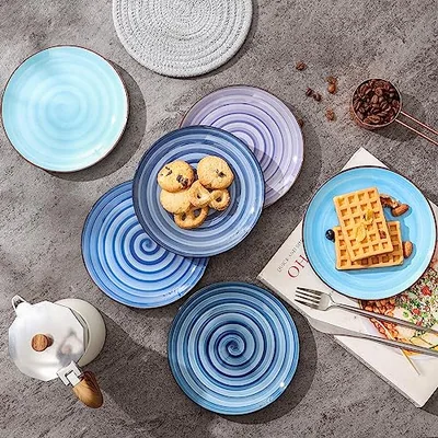 Ceramic Dessert Plates Set of 6