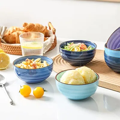 Ceramic 24 Oz Cereal Bowls Set