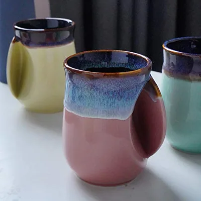Porcelain 18oz Novelty Right-handed Handwarmer Mug