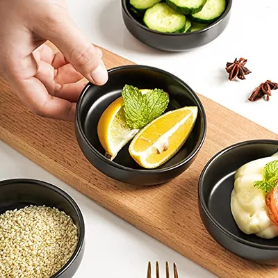 3.3 Inch Soy Sauce Dish Ceramic Dipping Bowls Side Dishes Small