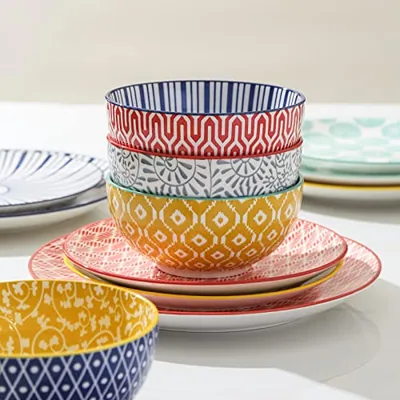 30-Pieces Ceramic Dinnerware Sets for 6