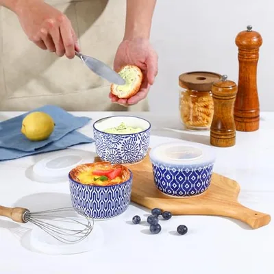 Ceramic Ramekins with Lids