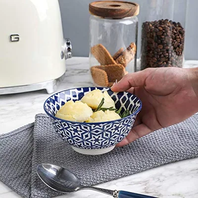 Porcelain 11oz Ice Cream Bowls Set of 6